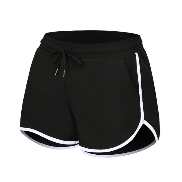 Timegard Workout Shorts for Women High Waisted Drawstring Quick Dry Trackshorts Gym Shorts with Pockets