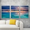 thumbnail image 2 of IDEA4WALL 3 Piece Framed Canvas Wall Art for Living Room, Bedroom Lake Tahoe Canvas Prints for Modern Home Decoration Ready to Hang, 2 of 4