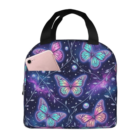 Butterfly Lunch Bag - Reusable Insulated, Leak-Proof Cooler Tote For Work, Picnic, Beach, Camping,Perfect For Picnics And Outdoor Adventures, Camping Essentials