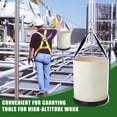 thumbnail image 7 of RULLINE Heavy Duty Canvas Tool Bucket with Plastic Base, 12" x 15", Portable Storage Box for Machinists/Woodworkers (2-Pack), 7 of 7