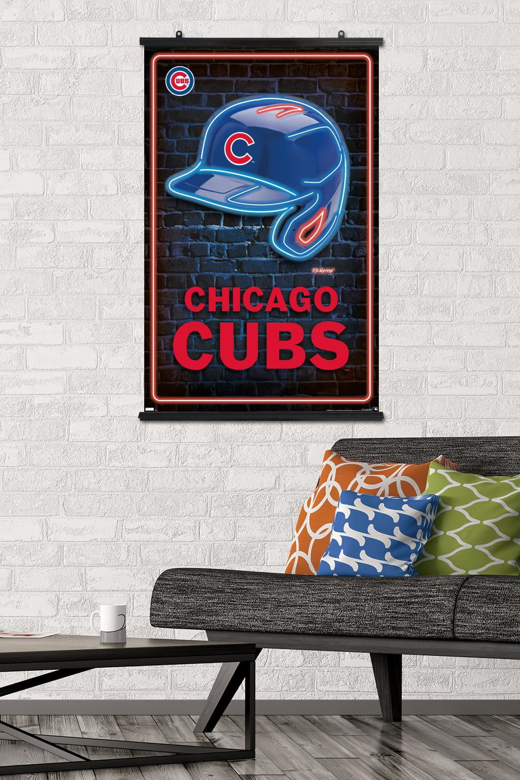 MLB Chicago Cubs - Neon Helmet 23 Wall Poster, 22.375" x 34"