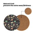 thumbnail image 4 of Xecao Vegetable Quiche for MDF Cork Coaster 4 Pcs,Drink Coasters,Suit for House Warming Gifts New Home ,Coffee Table Decor-Round Shape, 4 of 7