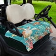 thumbnail image 2 of Golf Cart Seat Covers for 2 Seater,Brown Sea Turtle Coastal Microfiber Cart Seat Towel Blanket,Teal Summer Beach Coral Nautical Absorbent NonSlip Bench Seats Protector for Golf Course 51"x31", 2 of 9