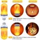 thumbnail image 2 of Bombillas con efecto de llama con sensor de gravedad, base E26 de 4 modos, ideales para decoraciones y fiestas de Halloween, luces parpadeantes para interiores y exteriores (paquete de 2), 2 of 6