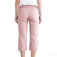 thumbnail image 5 of Yourumao Womens Linen Capri Pants Striped Straight Leg Capris Elastic Drawstring Waist Loose Casual Pants Summer Travel Trousers with Pocket, 5 of 7