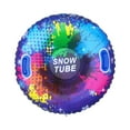 thumbnail image 3 of Siruishop Inflatable Snow Tube 37 in Inflatable Sled for Birthday Gift Sledding Skiing Polka Dot Blue, 3 of 7