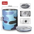 thumbnail image 4 of Camouflage 12oz Stainless Steel Coffee Mug – Double-Wall Insulated Cup with Spill-Resistant Lid, 360° Full-Print Design, Keeps Drinks Hot & Cold for Home, Office, Travel, Thanksgiving,Christmas, 4 of 5
