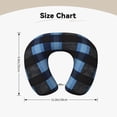 thumbnail image 3 of U-Shaped Pillow 11.8×9.8in With Pillow Core Comfortable Soft Invisible Zipper For Daily Travel Driving Office Darkslateblue Buffalo Plaid Check Tartan Scotland_3, 3 of 8