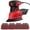 Black & Red (JP Plug 110V)[cite: 1], variant on BIMZUC 200W Detail Sander Compact Electric Sanding Machine with 20Pcs Sandpaper, 12500 RPM Woodworking Grinder, 9.3 inches / 23.6 cm (UK Plug 220V)[cite: 1]
