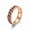 Rose Gold, variant on Stainless Steel Curb Chain Finger Ring For Women Men Gold 8Mm R17