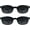 2 Pairs of Smoke Lens, variant on proSPORT Noble Reading Glasses for Men and Women, Full-Lens Readers, Round Retro Frame with Stud Accents, Lightweight Everyday Eyewear