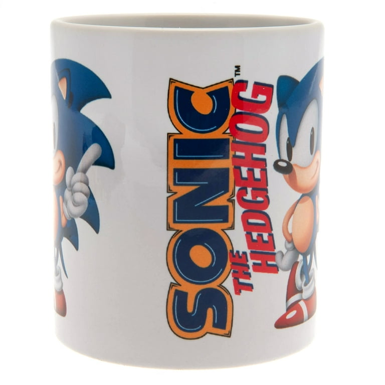 Grupo Erik Official Sonic The Hedgehog 3D Ceramic Mug - 35 cl / 350 ml -  3.5 x 3.7 Inches / 9 x 9.5 cm - Sonic Mug - Coffee Mug - Tea Mug - Sonic
