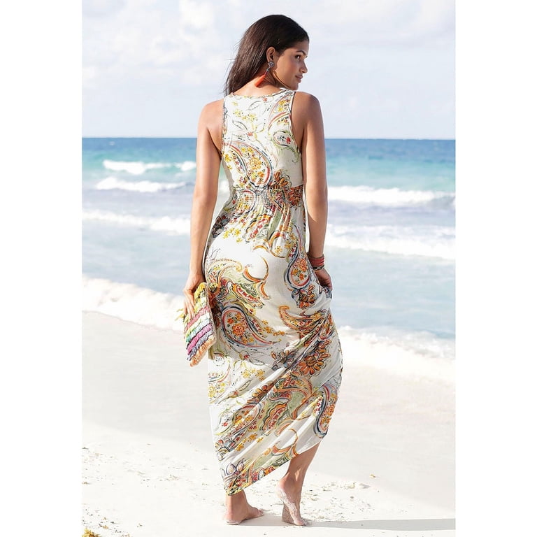 LASCANA Women's Sleeveless Maxi Dress Strap - Walmart.com