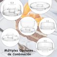 thumbnail image 4 of Soporte multiusos 6 en 1 transparente bandeja servir multifuncional extragrande soporte pasteles acrílico tapa cúpula cocina fiestas cumpleaños bodas, 4 of 7