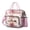 Pink-54, variant on Exotic Palm Tree Insulated Lunch Bag – Dual Insulation Large Lunch Box with Stylish Tropical Print Leakproof Portable Cooler for Work Picnic Travel