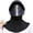 Black, variant on HONHUZH Summer Hats Unisex Full Face Sun Hat With Detachable Visor And Neck Flap Breathable Summer UV Protection