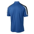 thumbnail image 6 of Mens Tricolor Shoulder Micropique Sport-Wick Polyester Polo True Royal/ Black/ White 4X-Large, 6 of 8