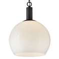 thumbnail image 3 of 84287BK Lark Rivi - 12W 1 LED Medium Pendant-17 Inch Tall and 13 Inch Wide-Black Finish, 3 of 12