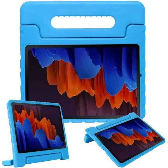 Golden Sheeps Kid Friendly Case Compatible for Samsung Galaxy Tab S7 11'' 2020 (Model SM-T870/T875/T878) Shockproof Ultra Light Weight Convertible Handle Stand Cover (Blue)