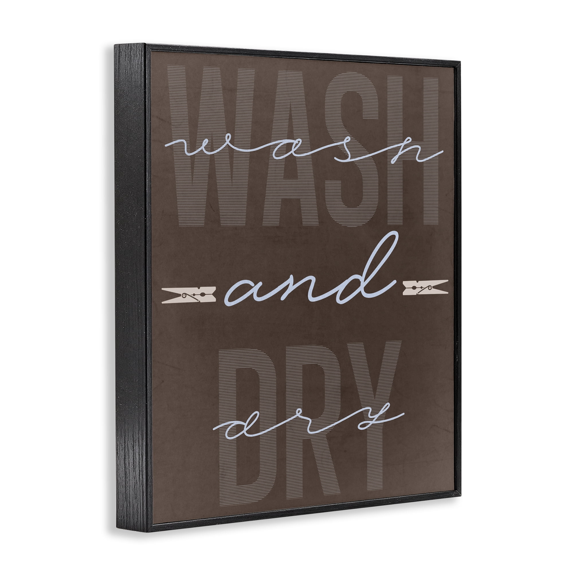 Wash And Dry Brown Black Framed Giclee Art, design by Marcus Prime