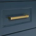 thumbnail image 3 of Ariel Taylor 43 In. Right Offset Rectangle Sink Vanity With Carrara White Marble Countertop In Midnight Blue, 3 of 10