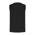 thumbnail image 7 of CLOISE Tank Tops for Women Black Summer V Neck Loose Casual T Shirts Fashion Sleeveless Solid Ruffles Comfy Blouse XL, 7 of 7