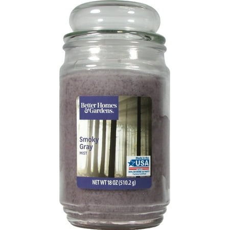24 Oz Candle - Better Homes & Gardens Smoky Gray Mist Single-Wick 18 oz. Jar Candle
