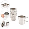 thumbnail image 4 of OUNONA 4 Pcs Tasse à Café Glacé Portable en Acier Inoxydable pour Usage Familial, 4 of 8