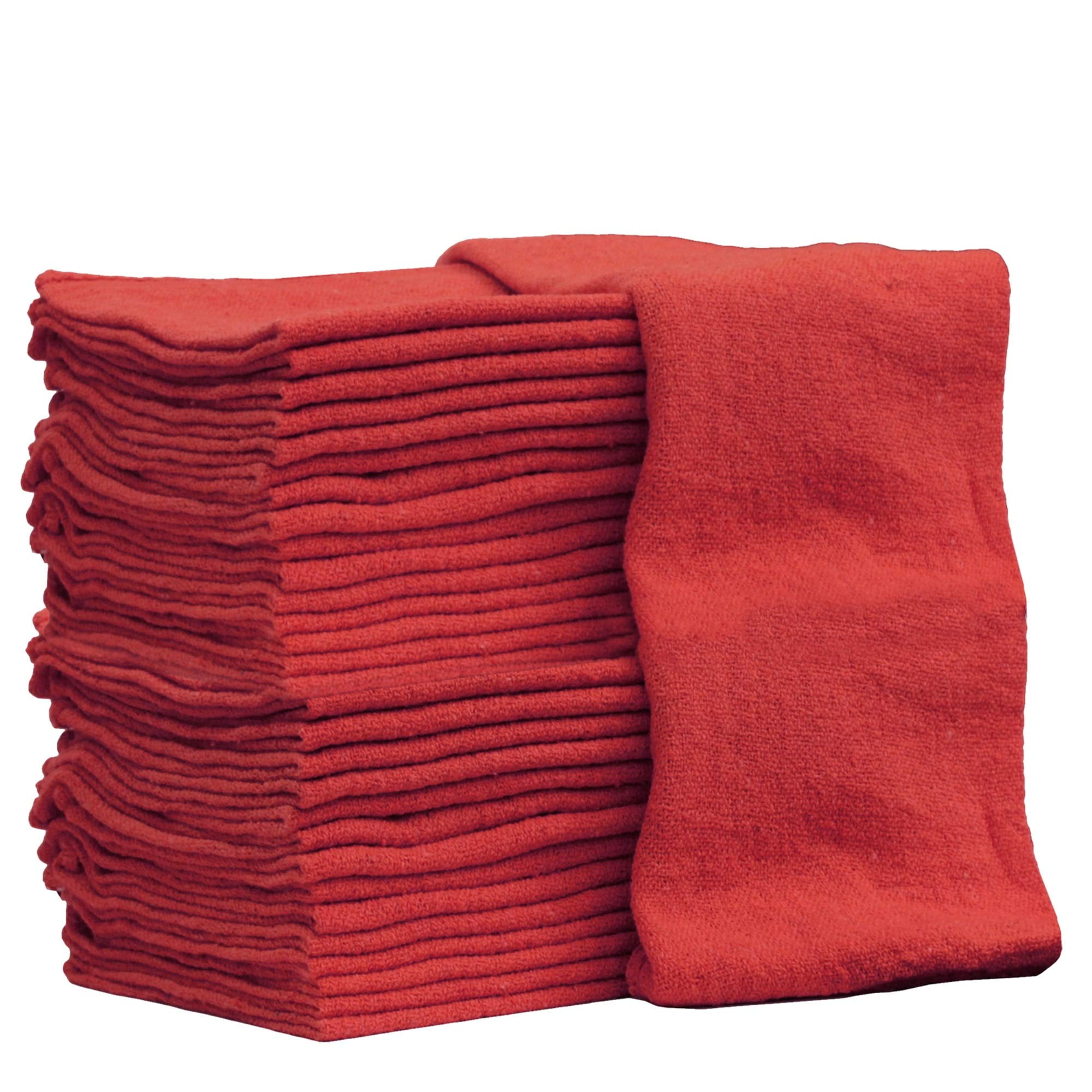 New Shop Red Shop Towels-Bag of 100 - Erie Cotton