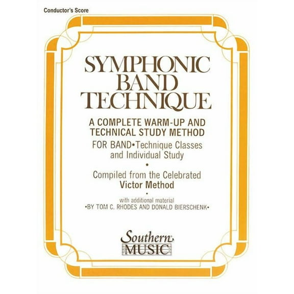 Symphonic Band Technique (S.B.T.): Conductor (Paperback) by John Victor