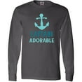 thumbnail image 3 of Inktastic Captain Adorable, Boat Anchor, Nautical - Blue Long Sleeve T-Shirt, 3 of 5