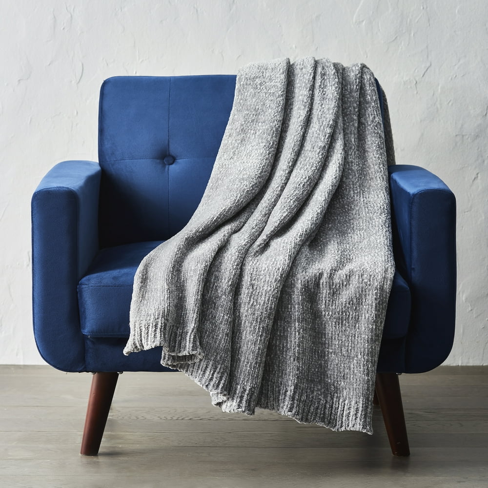 Better Homes & Gardens Chenille Throw, 50"x 60", Machine Washable, Polyester