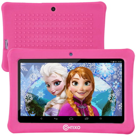 Contixo V8-1 Android 7 Inch Kids Tablet with Wi-Fi Camera 16GB Proof Protective Case (Pink)