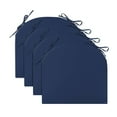 thumbnail image 2 of Peace Nest Solid Outdoor Patio Seat Cushion Set of 4 17x16x2" Round Corner - Blue, 2 of 5