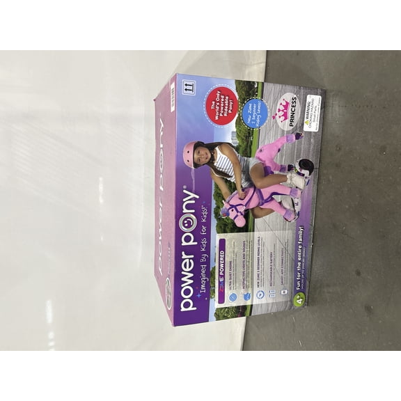 POWER PONY RIDING TOY PRINCESS ZUME V2: STEEL RIDE-ON ANIMAL 8 MPH - PINK