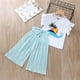 thumbnail image 2 of Conjunto playero de verano para niña REDARER: camiseta estampada + pantalón fruncido de gasa, corte holgado con volantes, talla 6-7 años, 2 of 4
