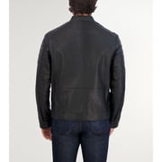 Cole Haan Mens Genuine Lambskin Leather Jacket (Black, XXL)