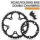 thumbnail image 5 of Plato de bicicleta de carretera Macarena BCD 130 mm 39T 53T Aleación mecanizada CNC Negro, 5 of 8