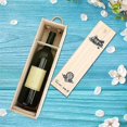 thumbnail image 3 of Retro Red Wine Bottle Box Portable Delicate Wooden Storage Container Gift Case Decoration, 3 of 5
