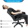 thumbnail image 3 of Lacoo Mid-Back Faux Leather Ergonomic Executive Office Desk Chair, Black, 3 of 8