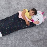 Happy Nappers: Pillow & Sleepy Sack Large - Shimmer Unicorn - 66 x 30, 2-In-1: Plush Animal Opens Into Sleeping Bag, Soft Play Character, Kids 7+