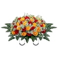 thumbnail image 2 of Flower Saddle Large Artificial Cemetery Flowers For Cemetery Memorial Flowers For Outdoor Decorations,Outdoor Artificial Flowers, 2 of 5