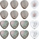thumbnail image 1 of 16 colgantes de concha de pétalo en forma de lágrima negra, 2 estilos, sin teñir, con forma de corazón, para collares, bisutería, 12 x 11 x 1,5 mm., 1 of 6