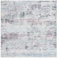 thumbnail image 2 of SAFAVIEH Malibu Fredrick Distressed Polyester Area Rug, Plum/Green, 6' x 6' Square, 2 of 13