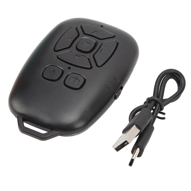 Bluetooth 4.0 Remote Shutter Wireless Camera Remote Control For Selfie Photos Videos Black