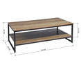 thumbnail image 4 of Mesa de Centro con 2 Capas Marron FurnitureR moderno, 4 of 5