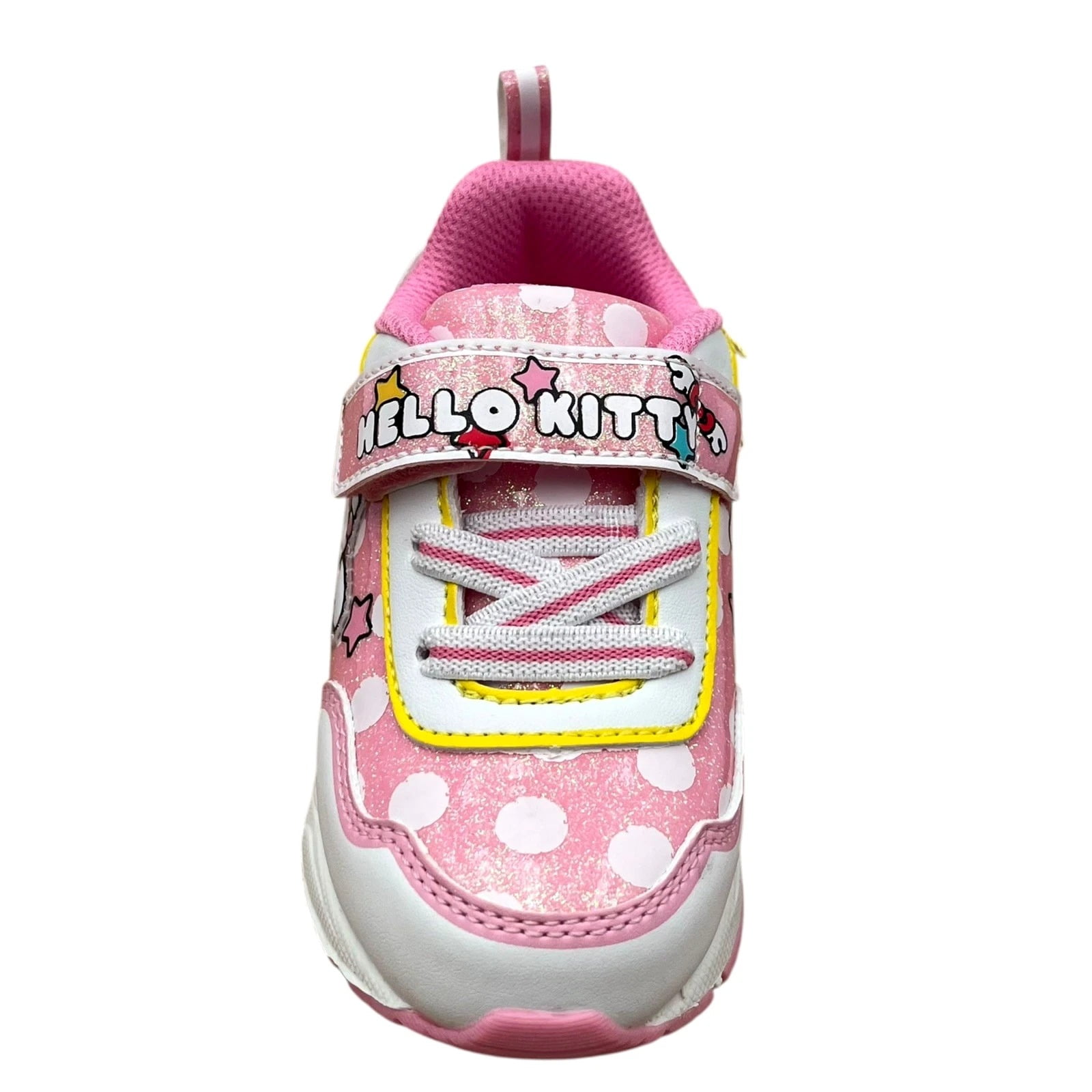 Hello Kitty Toddler Girls Slip-on Light-up Sneakers Size 8 White-Pink Shoes
