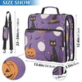 thumbnail image 2 of FORMRS Zipper Binder with Shoulder Strap 2-inch Ring 500 Sheet Capacity File Bag, Halloween Black Cat, 2 of 5