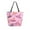 Colorful Hat Pattern, variant on Open Top Canvas Tote Bag with Zipper Reusable Shopping Bag 13.5x15" Roomy Carryall Beautiful Swirling Lines