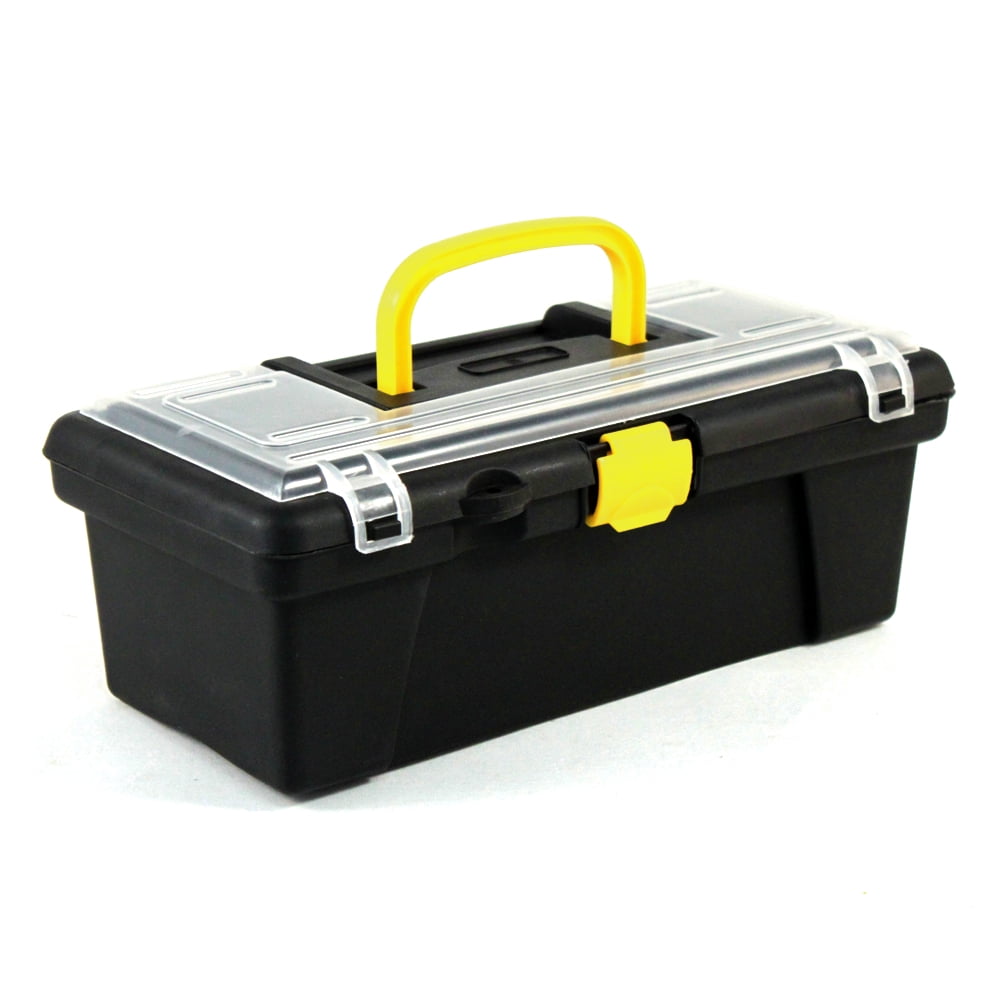Hobby Craft Tool Box Dual Compartment Lightweight Design Snap Closure